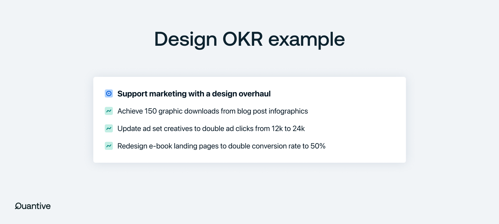 Design OKR example